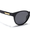 Active Matte Black Polarized Round Sunglasses - PMG4456
