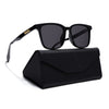 Active Matte Black Polarized Round Sunglasses - PMG4456