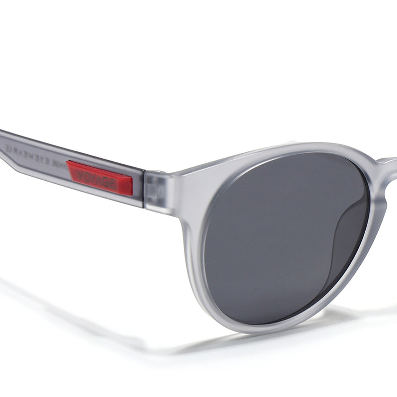 Active Grey Polarized Round Sunglasses - PMG4457