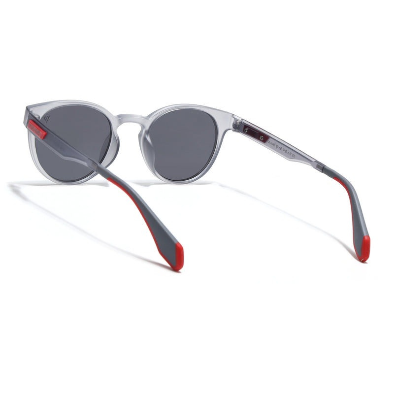 Active Grey Polarized Round Sunglasses - PMG4457