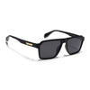 Active Matte Black Polarized Wayfarer Sunglasses - PMG4452