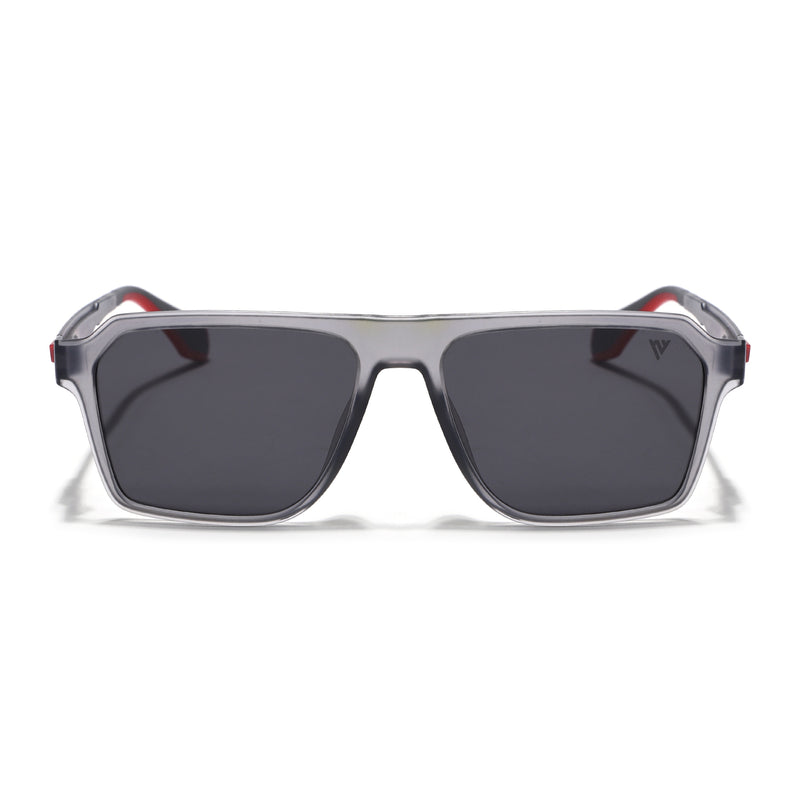 Active Grey Polarized Wayfarer Sunglasses - PMG4454