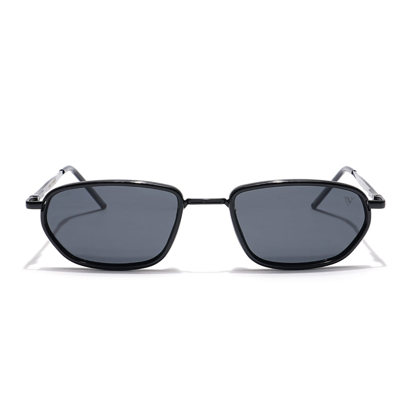 Marshall | Black Polarized Unisex Sunglasses | Black Lens - PMG6050