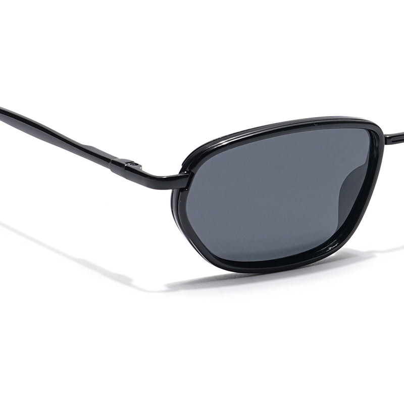 Marshall | Black Polarized Unisex Sunglasses | Black Lens - PMG6050
