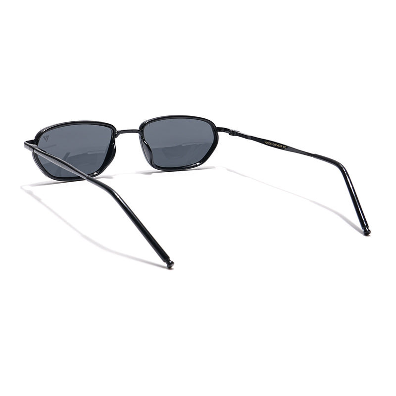 Marshall | Black Polarized Unisex Sunglasses | Black Lens - PMG6050