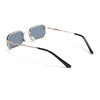 Bareline | Gold-Black Rectangle Sunglasses | MG4321