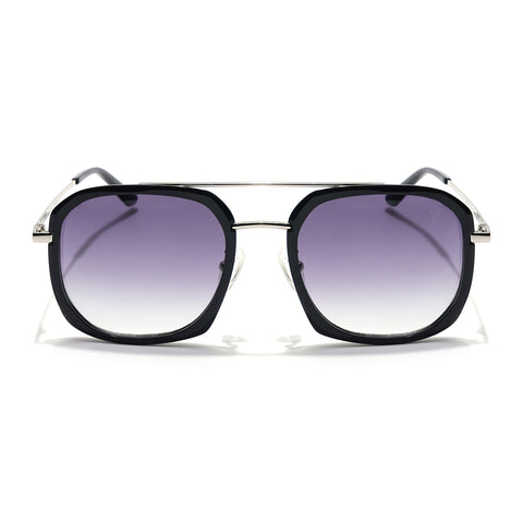 Voyage Select Wayfarer Sunglasses (Grey & Clear Lens | Black Frame - SLMG6112)