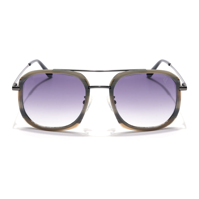 Voyage Select Wayfarer Sunglasses (Grey & Clear Lens | Grey Frame - SLMG6113)