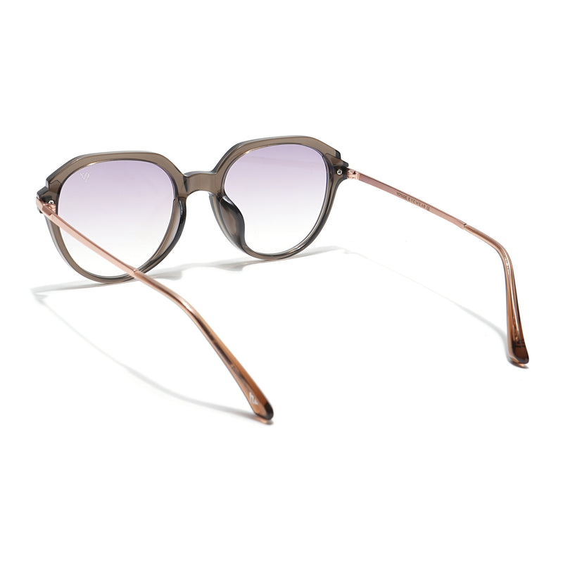 Voyage Select Round Sunglasses (Purple & Clear Lens | Olive Frame - SLMG6272)