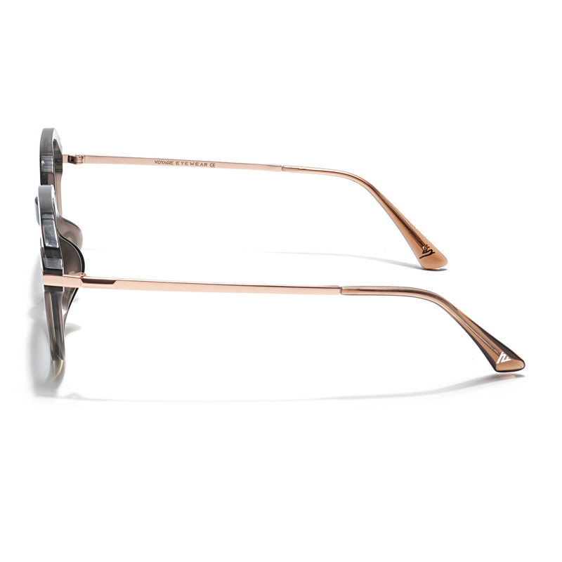 Voyage Select Round Sunglasses (Purple & Clear Lens | Olive Frame - SLMG6272)