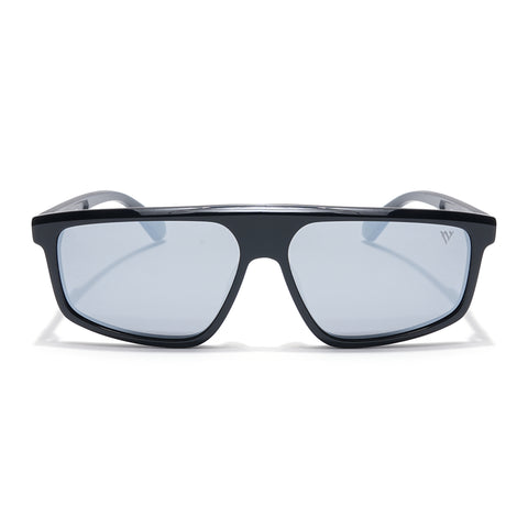 Voyage Select Rectangle Sunglasses (Grey Lens | Black Frame - SLPMG6200)