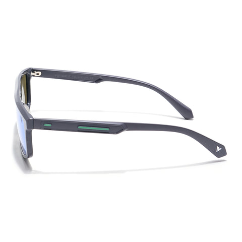 Voyage Select Rectangle Sunglasses (Green Lens | Grey Frame - SLPMG6201)