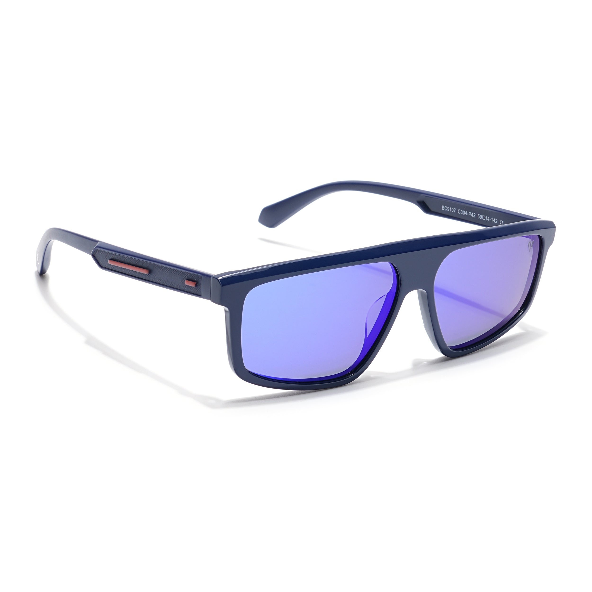 Voyage Select Rectangle Sunglasses (Blue Lens | Blue Frame - SLPMG6202)