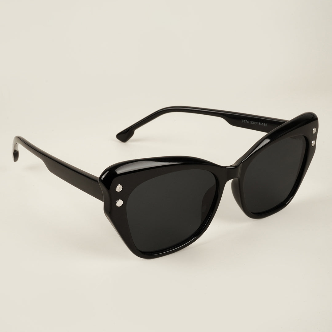 Voyage Black Cateye Sunglasses for Women (9174MG4107)