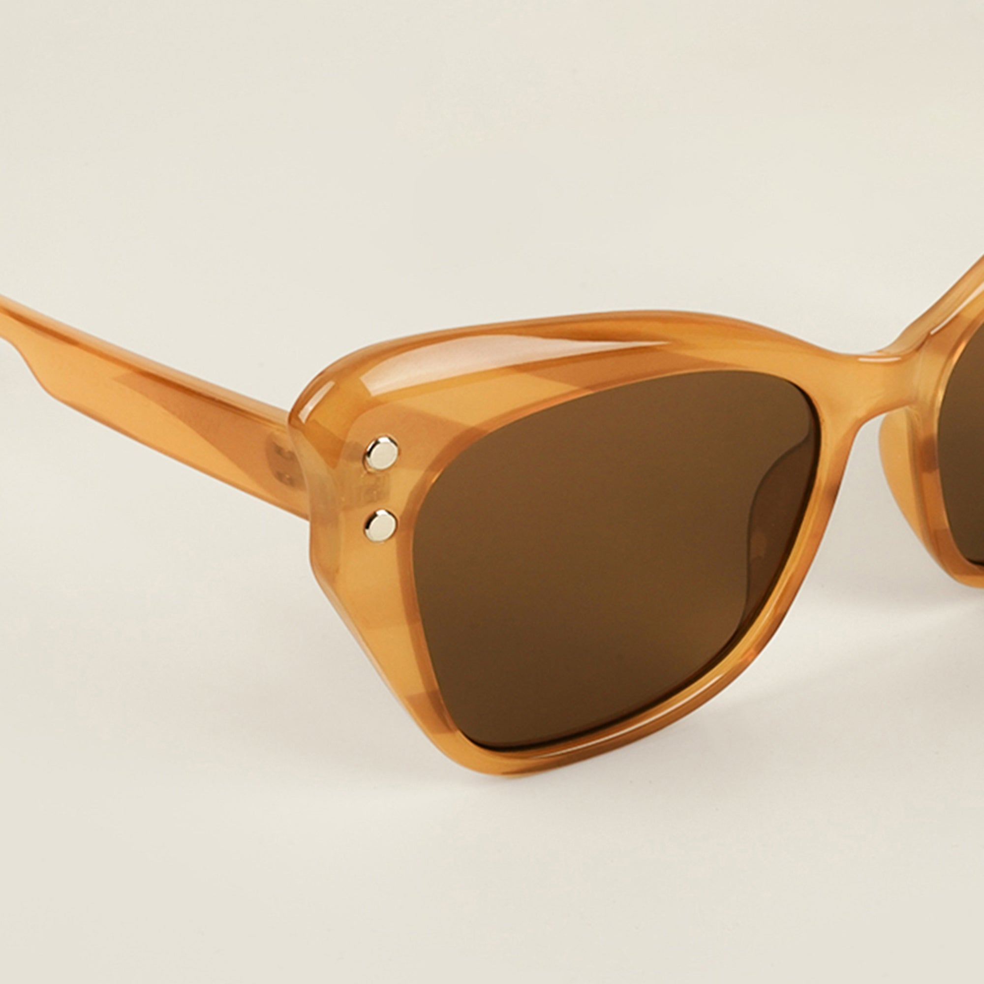 Voyage Light Brown Cateye Sunglasses for Women (9174MG4109)