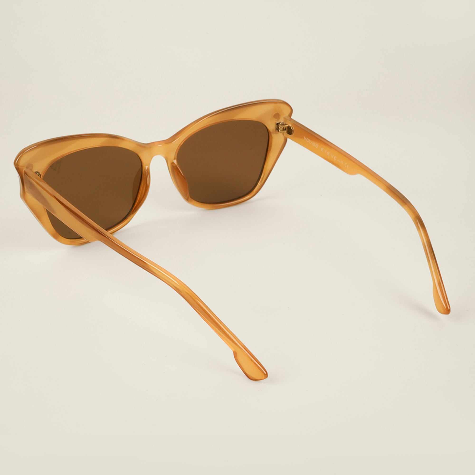 Voyage Light Brown Cateye Sunglasses for Women (9174MG4109)