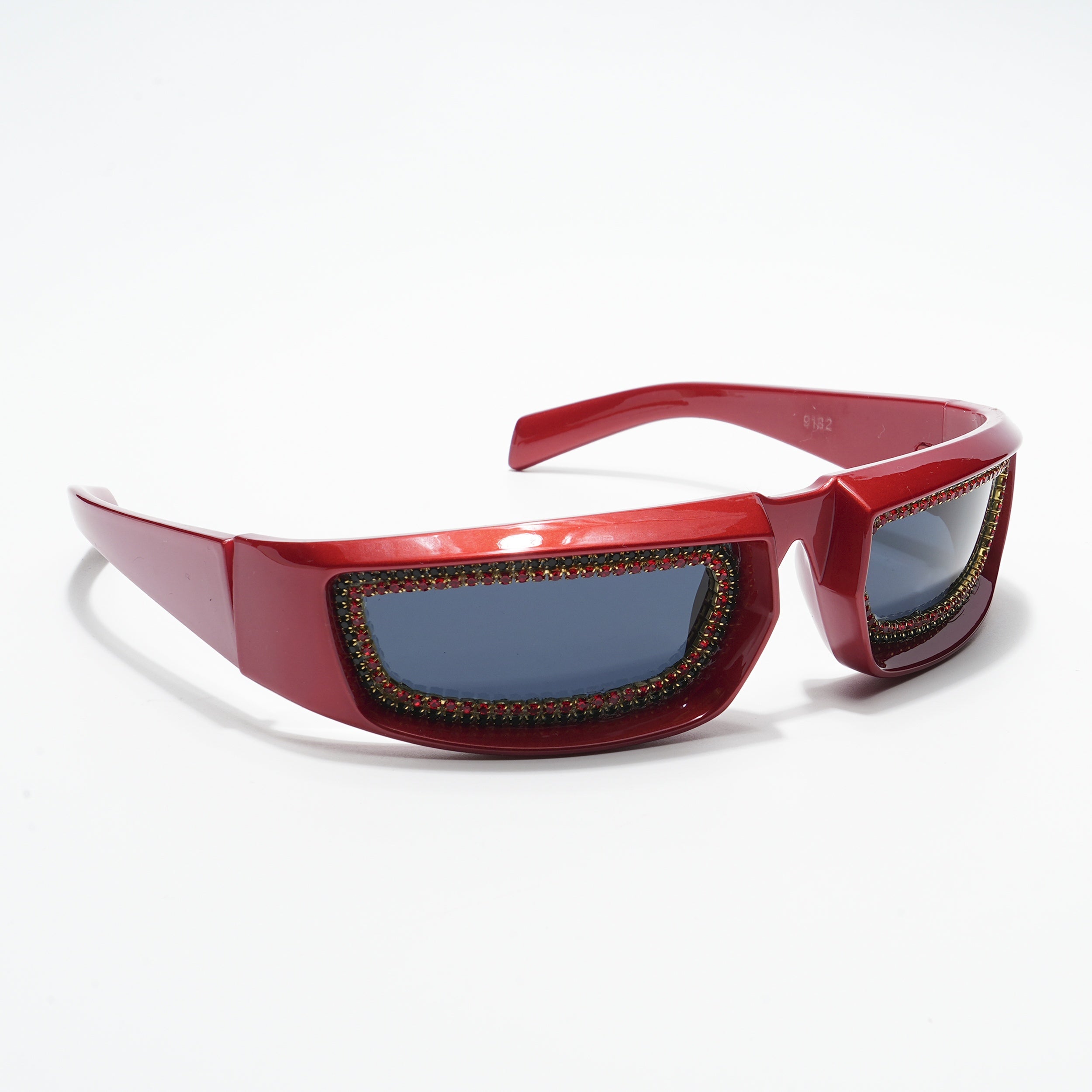 Black Wrap-Around Sunglasses - MG4355