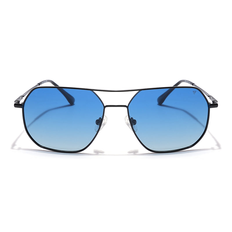 Voyage Select Square Sunglasses (Blue Lens | Black Frame - SLPMG5962)