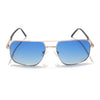 Voyage Select Square Sunglasses (Blue Lens | Golden Frame - SLPMG5947)