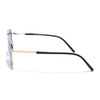 Voyage Select Square Sunglasses (Blue Lens | Golden Frame - SLPMG5947)