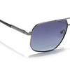 Voyage Select Square Sunglasses (Grey Lens | Silver Frame - SLPMG5948)