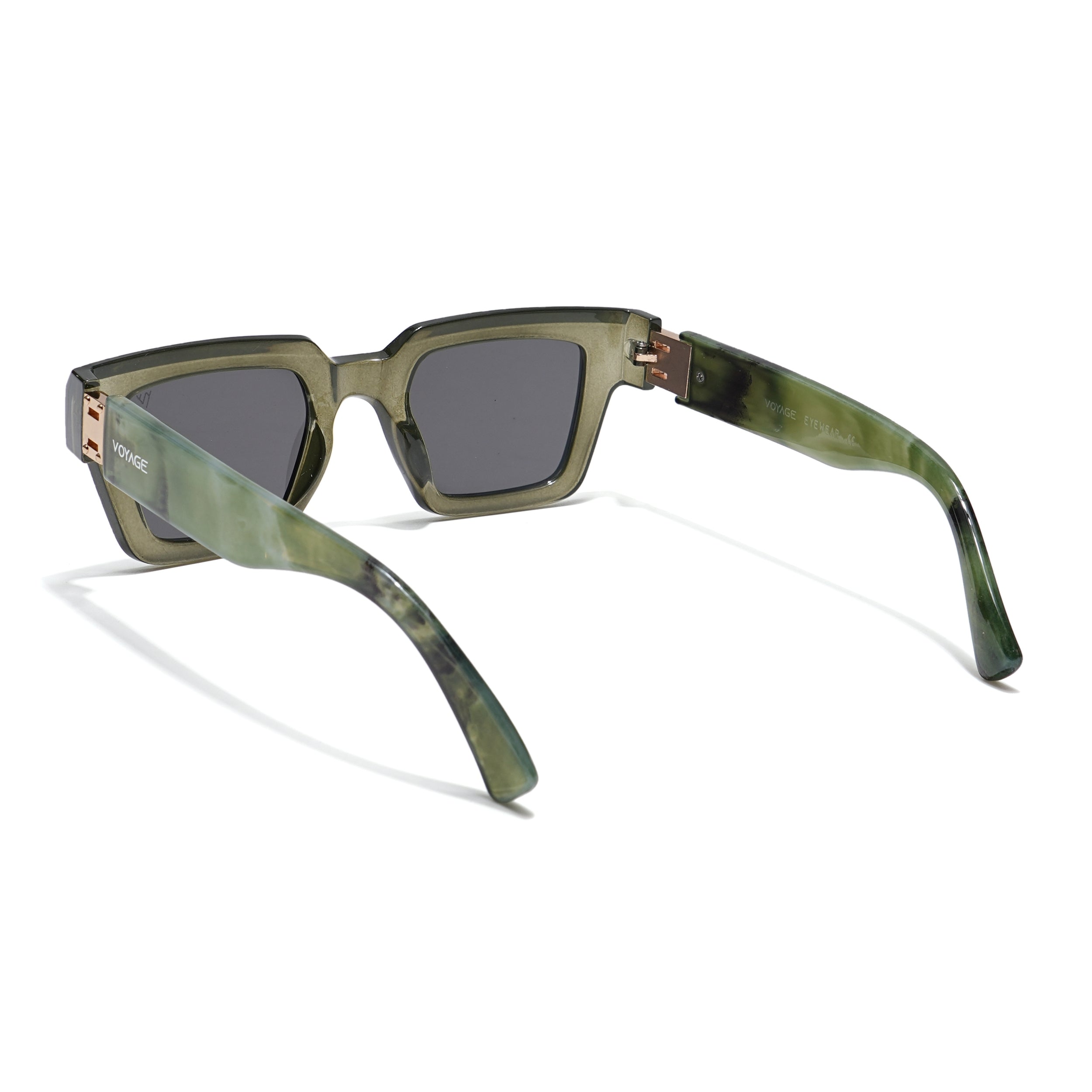 Wayfarer Sunglasses (Grey Lens | Dark Green Frame - MG5801)