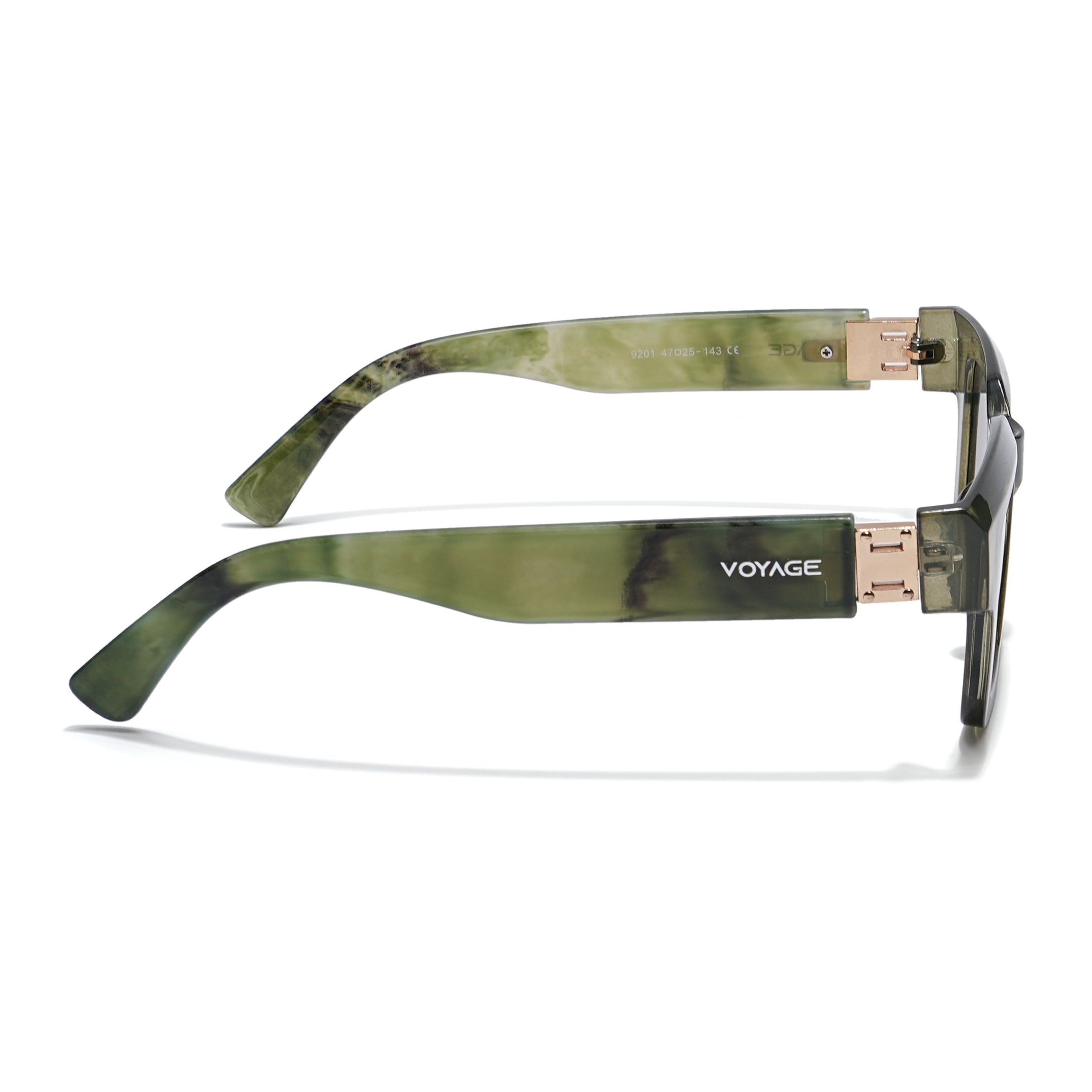 Wayfarer Sunglasses (Grey Lens | Dark Green Frame - MG5801)