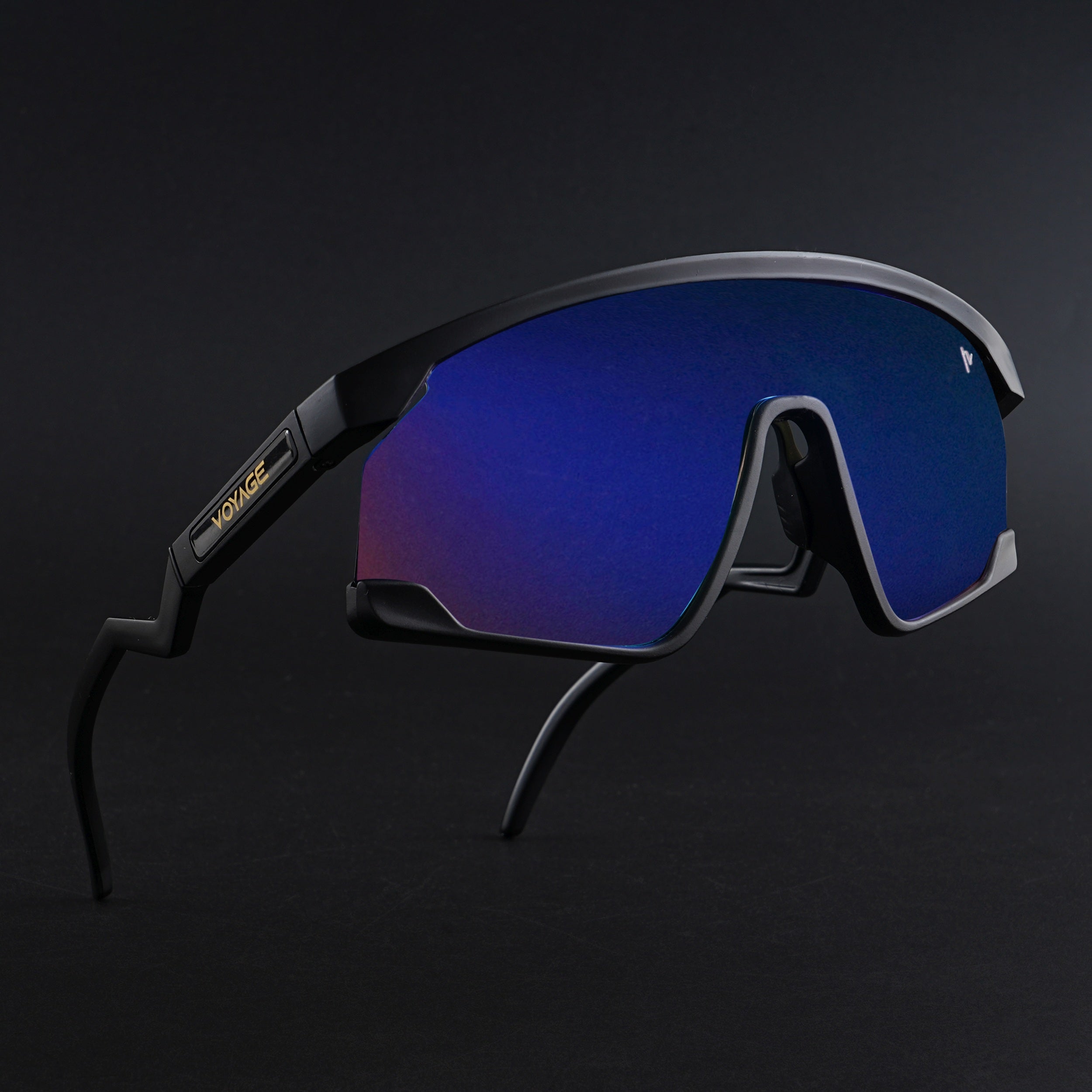 Drift Z | Black Polarized Sunglasses (Multicolor Lens - PMG6267)