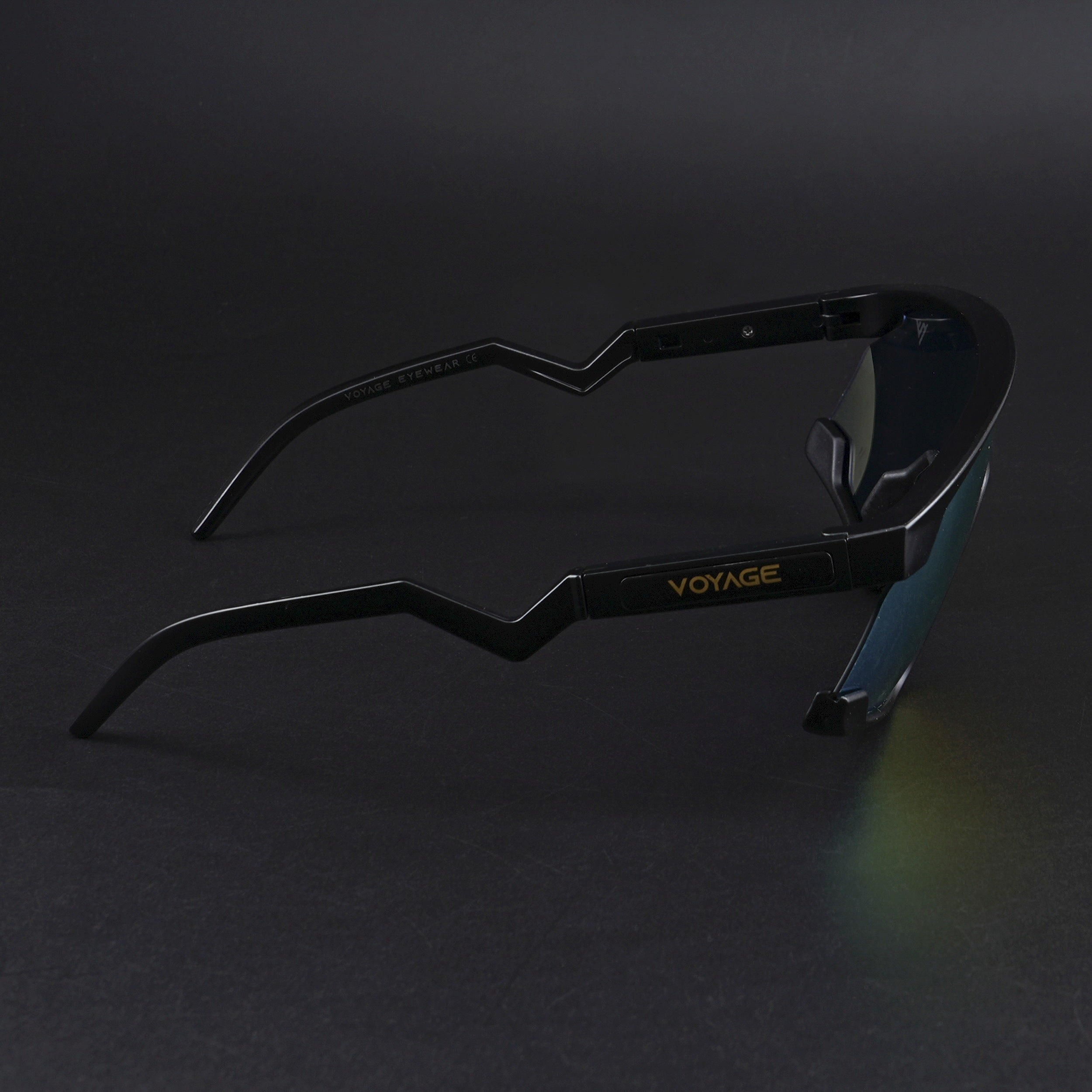 Drift Z | Black Polarized Sunglasses (Multicolor Lens - PMG6268)
