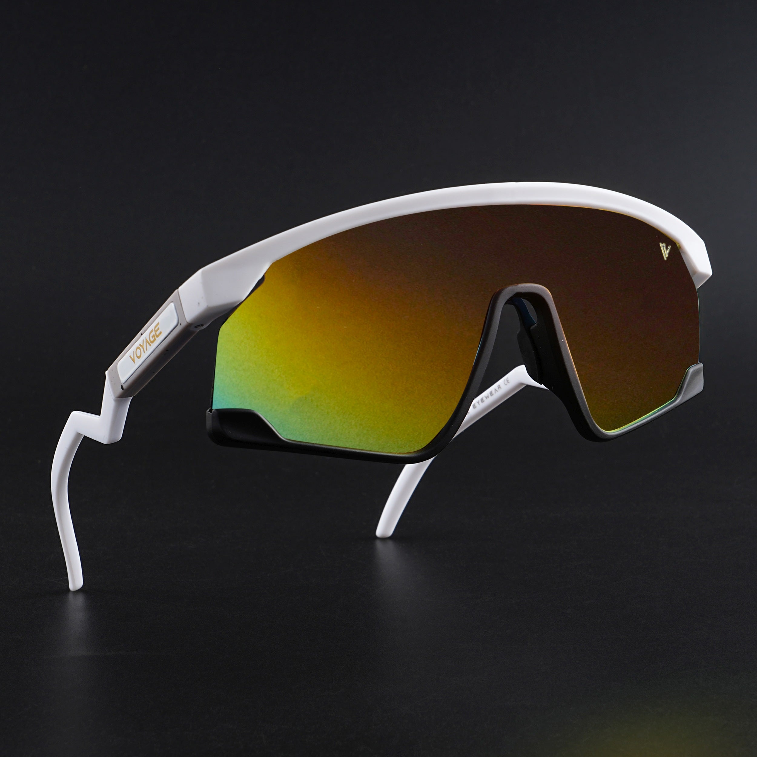 Drift Z | White Polarized Sunglasses (Multicolor Lens - PMG6270)
