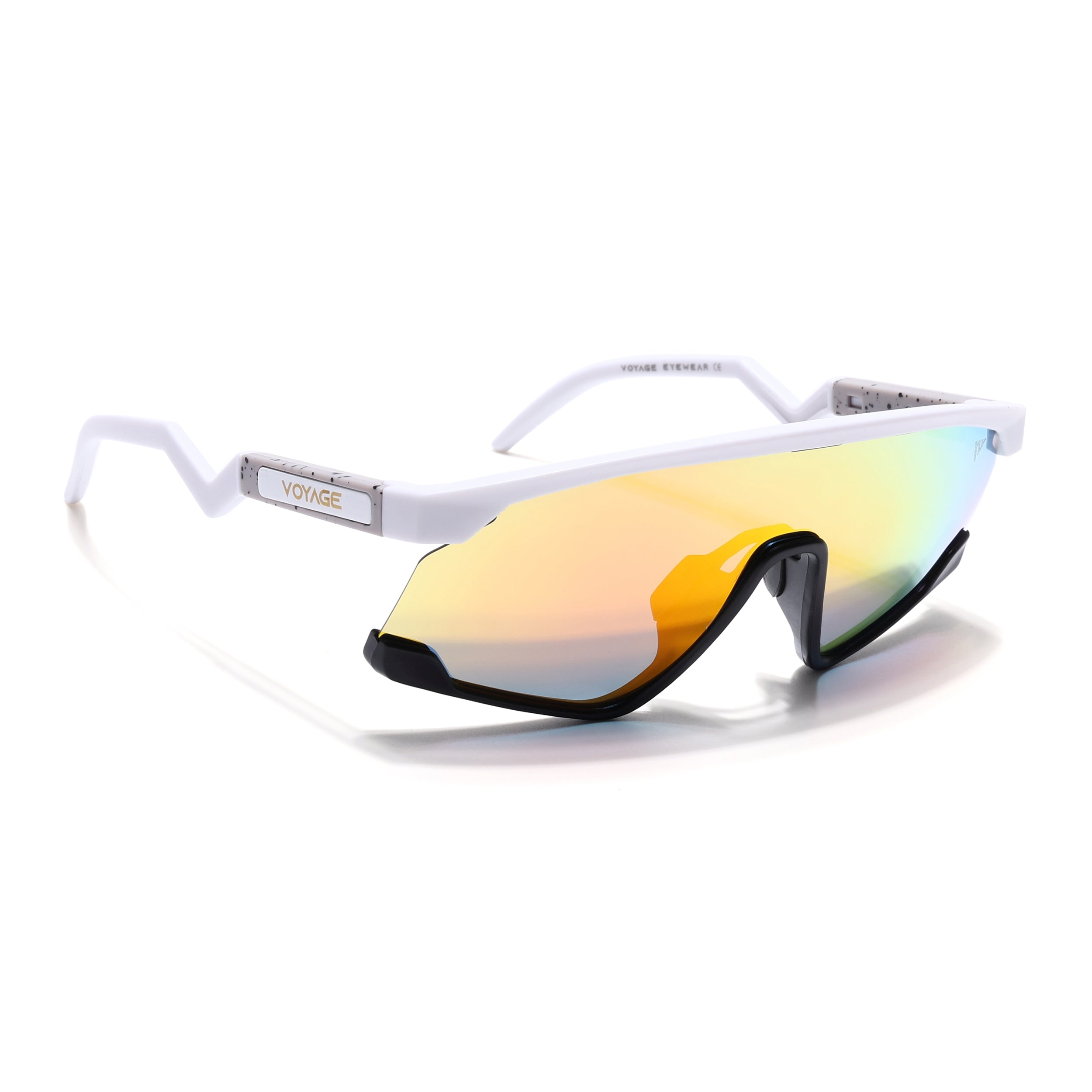 Drift Z | White Polarized Sunglasses (Multicolor Lens - PMG6270)