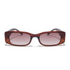Rectangle Sunglasses (Brown & Clear Lens | Brown Frame - MG5808)