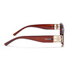 Rectangle Sunglasses (Brown & Clear Lens | Brown Frame - MG5808)