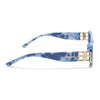 Rectangle Sunglasses (Grey Lens | Blue & White Frame - MG5809)