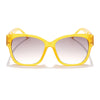 Over Size Sunglasses (Brown & Clear Lens | Light Yellow Frame - MG5811)