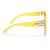 Over Size Sunglasses (Brown & Clear Lens | Light Yellow Frame - MG5811)