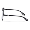 Sukhoi | Black Aviator Polarized Sunglasses for Men & Women | Black Lens - PMG7138