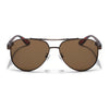 Sukhoi | Brown Aviator Polarized Sunglasses for Men & Women | Brown Lens - PMG7141