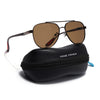 Sukhoi | Brown Aviator Polarized Sunglasses for Men & Women | Brown Lens - PMG7141