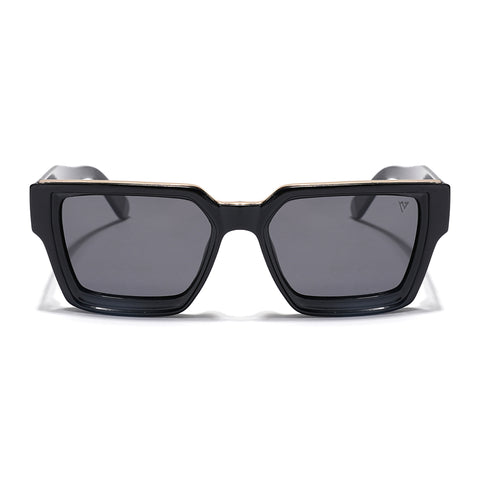 Phantom X | Black Polarized Wayfarer Sunglasses - PMG4114