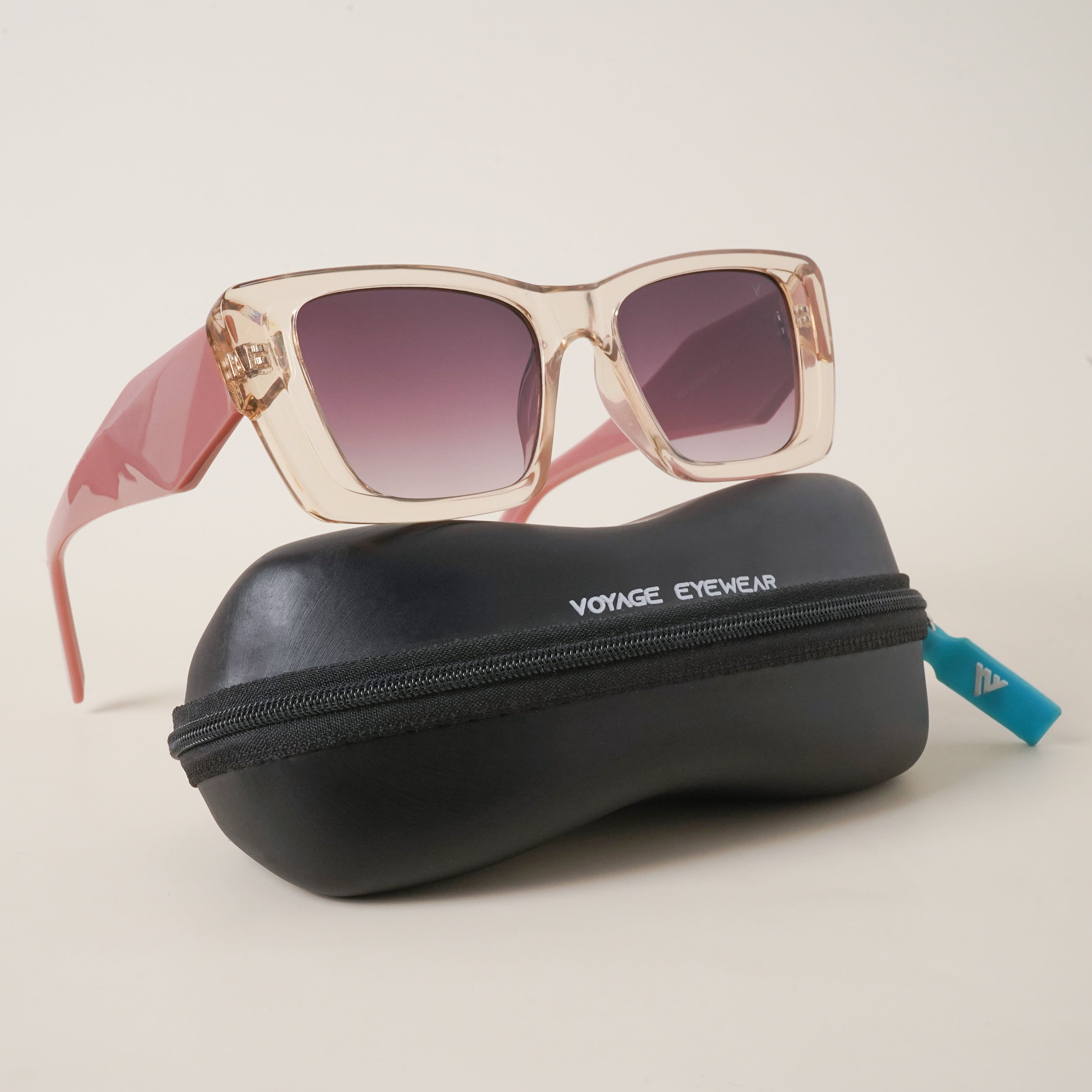 Voyage Nude/Light Brown Cateye Sunglasses MG3685
