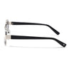 Sable | Silver Oval Sunglasses | Black Lens - MG7375