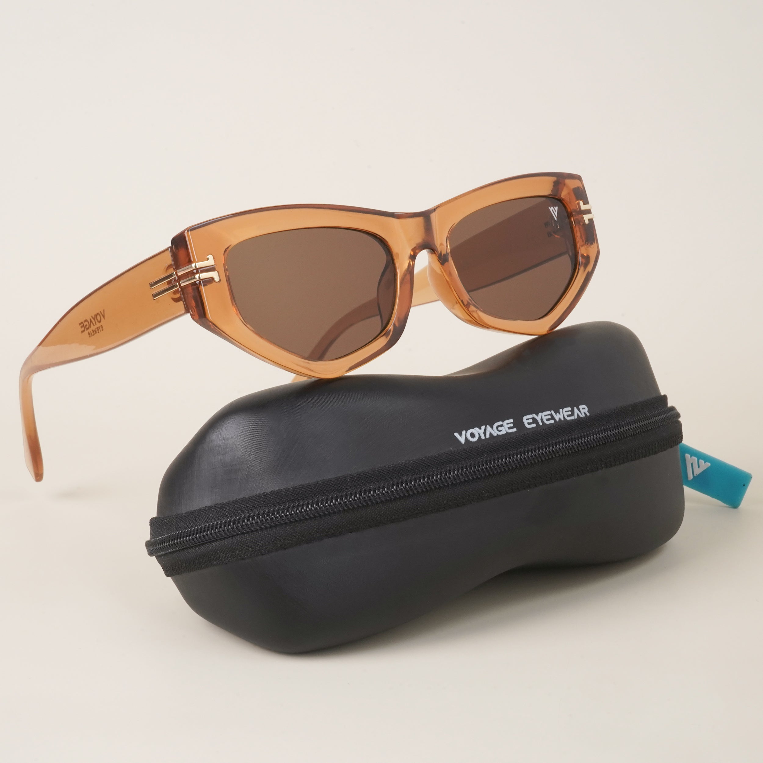 Voyage Brown Cateye Sunglasses MG3658
