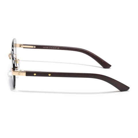 Rimless Sunglasses (Black Lens | Golden Frame - MG8981)