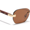 Rimless Sunglasses (Brown Lens | Golden Frame - MG8983)