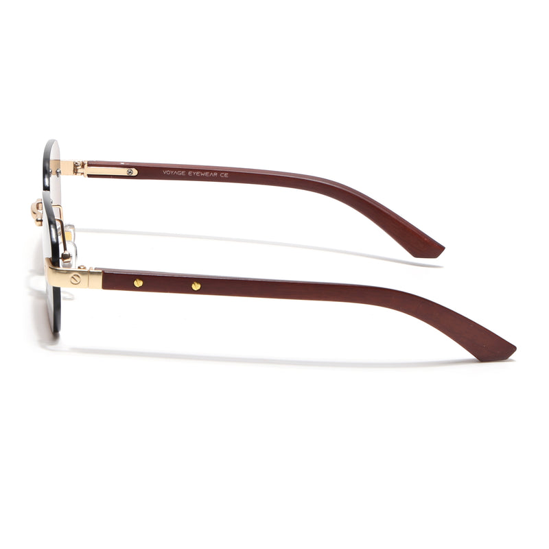 Rimless Sunglasses (Brown Lens | Golden Frame - MG8983)