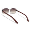 Rimless Sunglasses (Olive Lens | Brown Frame - MG8984)