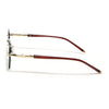 Rimless Sunglasses (Brown Lens | Golden Frame - MG8985)