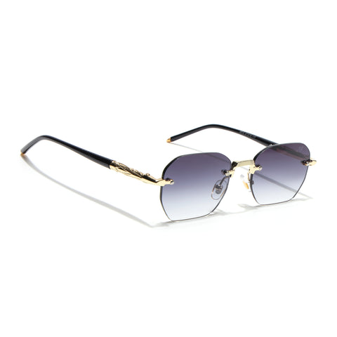 Rimless Sunglasses (Grey Lens | Golden Frame - MG8986)