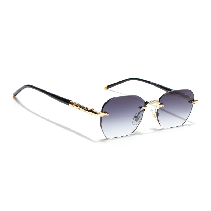 Rimless Sunglasses (Grey Lens | Golden Frame - MG8986)